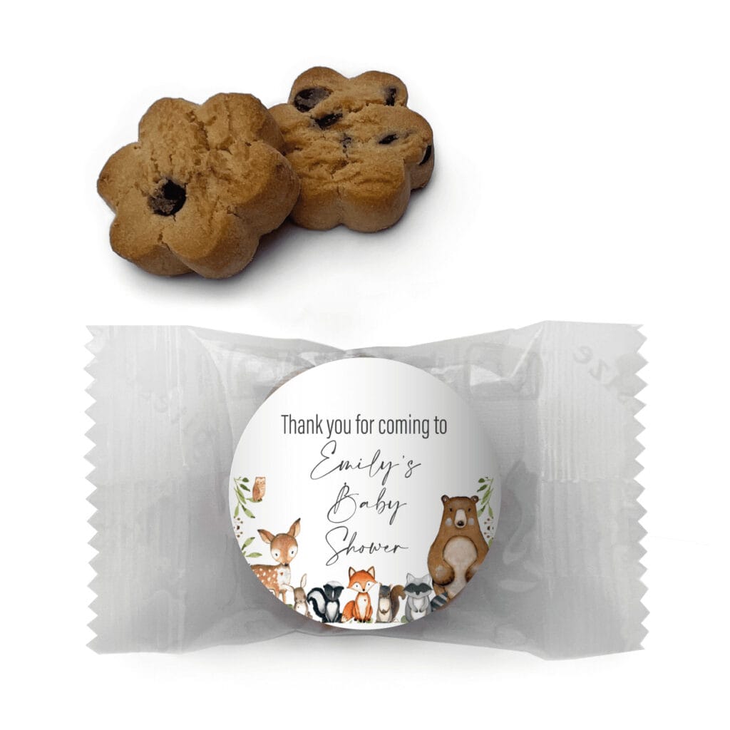 woodlands watercolour animals cookie custom