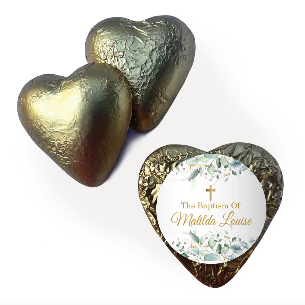 Christening & Baptism Chocolate Hearts