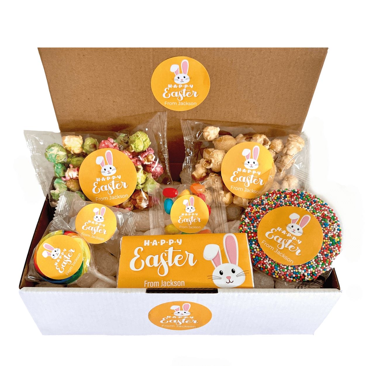 personalised 7 piece easter gift box