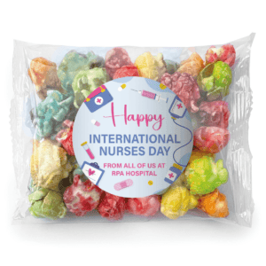 purple happy nurses day popcorn rainbow