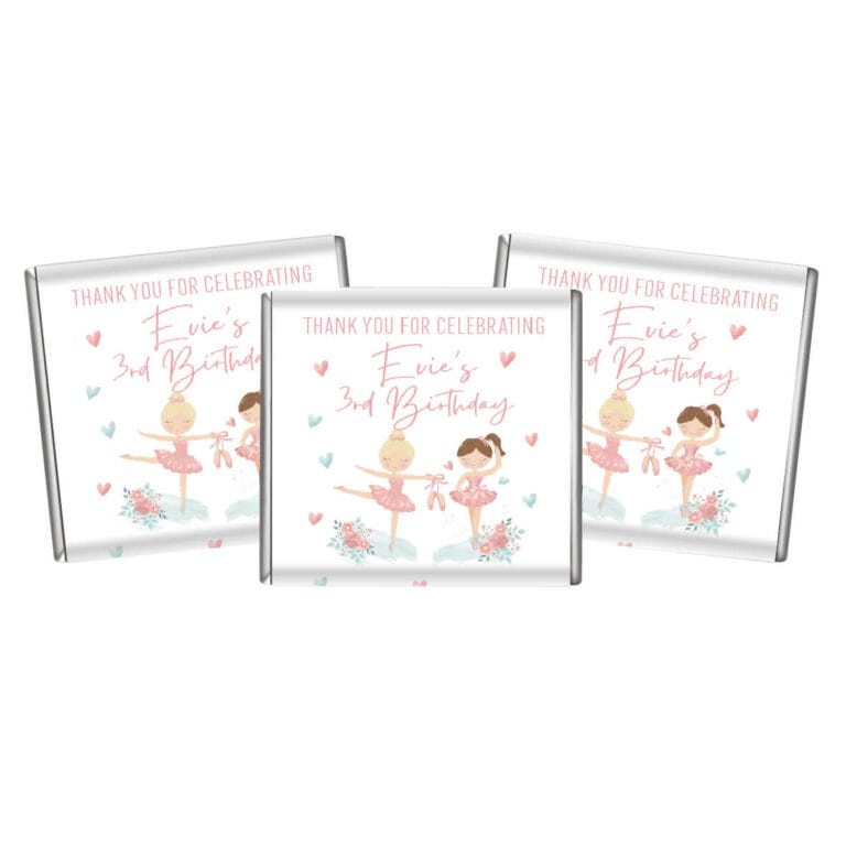 Pink Ballerinas Custom Petite Chocolates