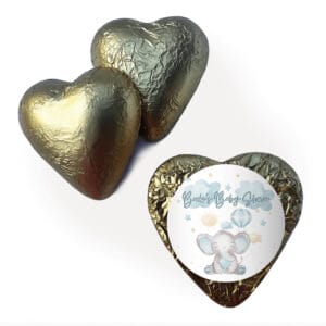 blue baby elephant web gold heart