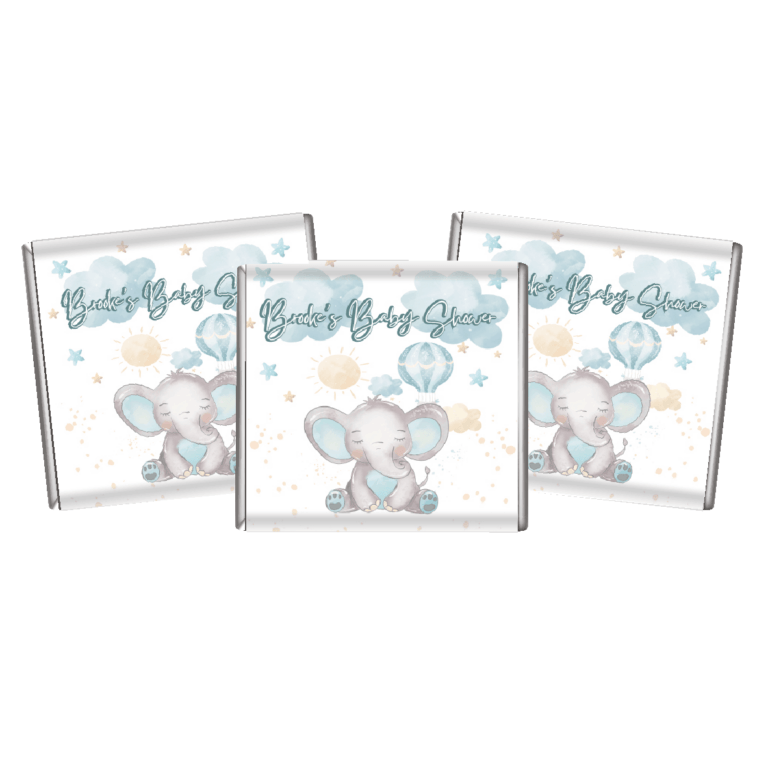 Blue Baby Elephant Custom Petite Chocolates