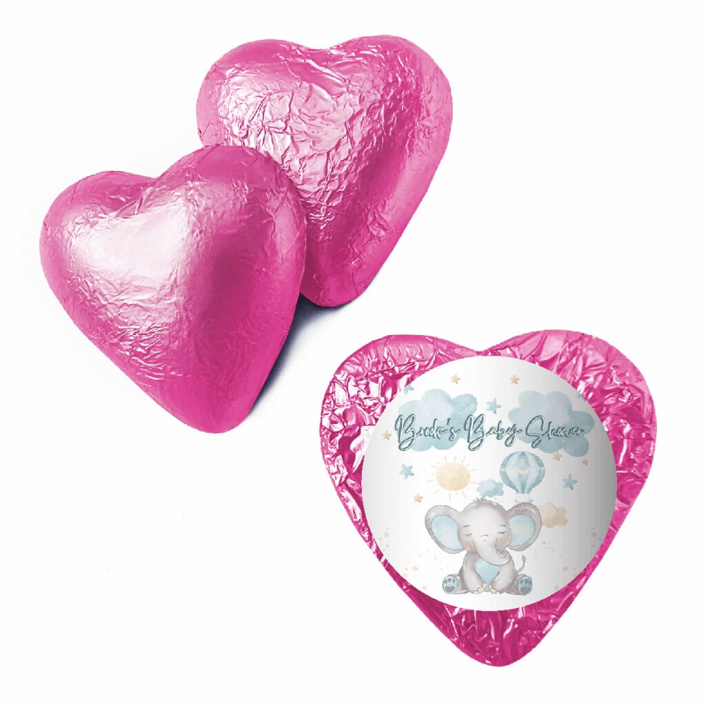 blue baby elephant web pink heart