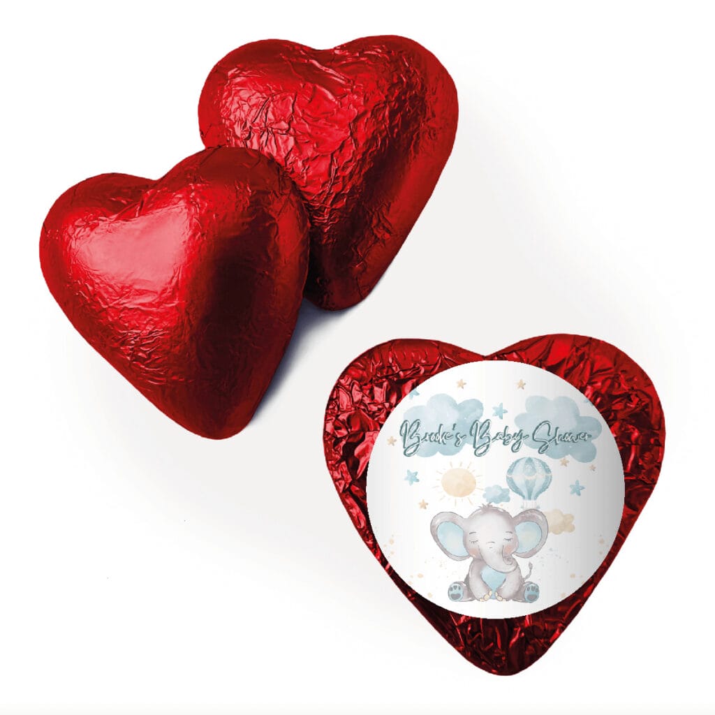 blue baby elephant web red heart