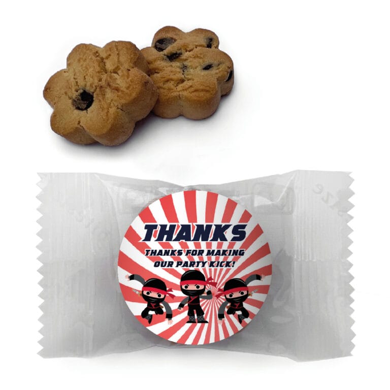 Ninja Party Personalised Mini Cookies