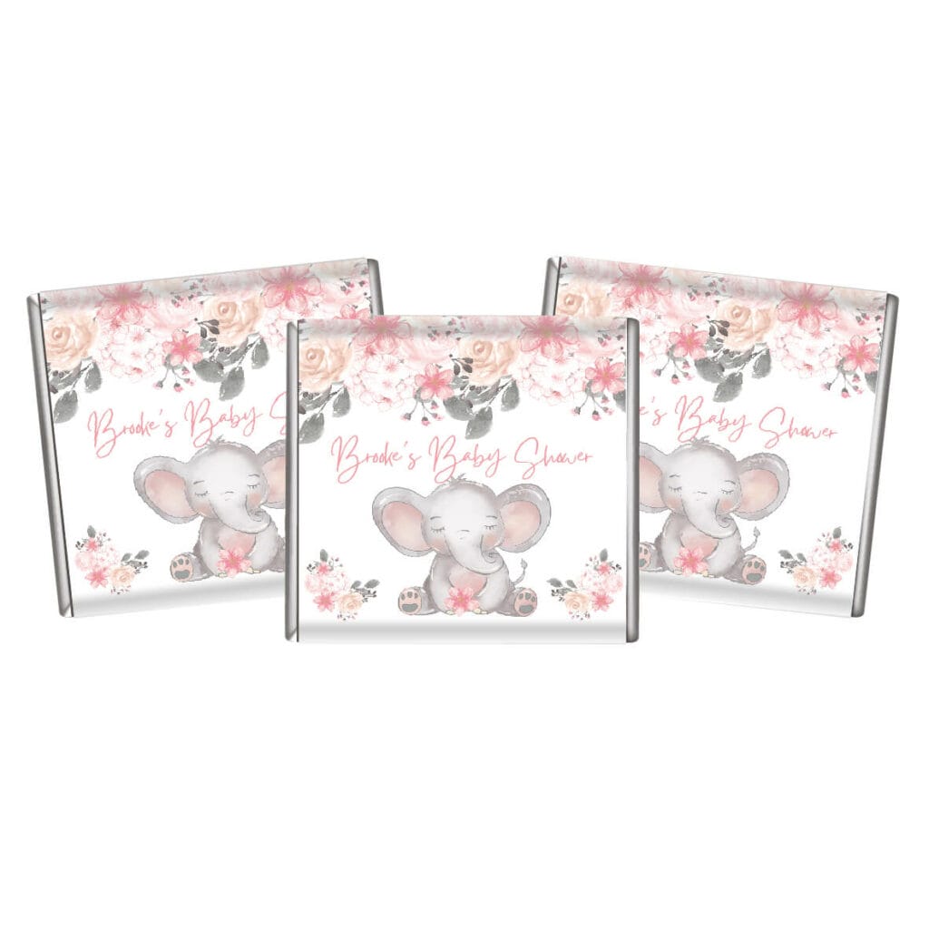 pink baby floral elephant petite