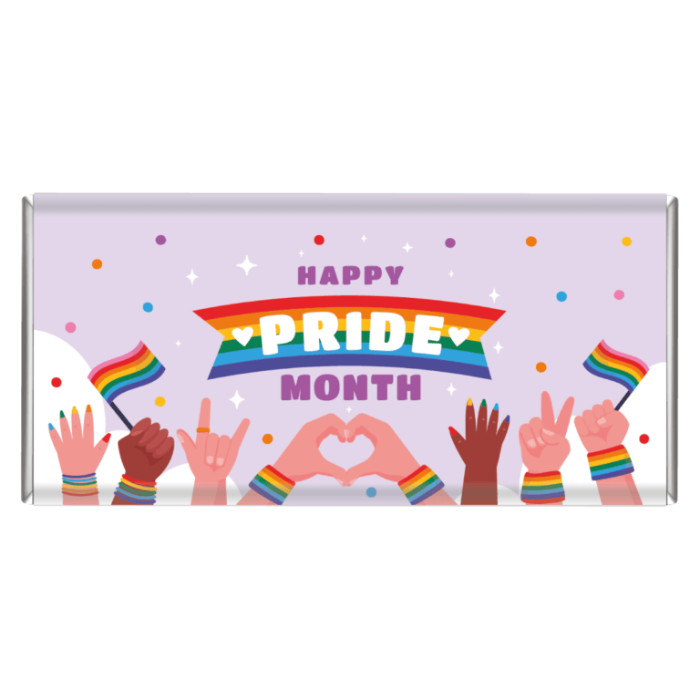 Pride Month Celebration Personalised Chocolate Bars