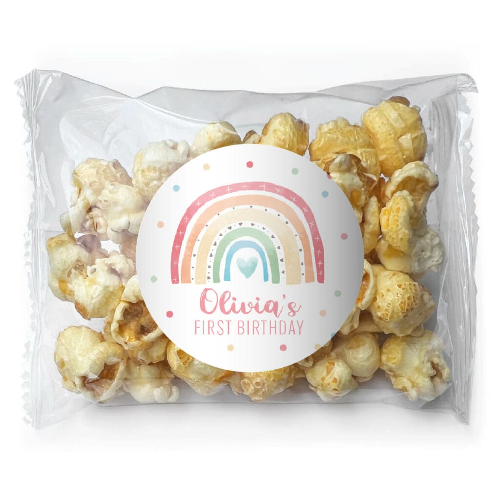 rainbow pastels popcorn