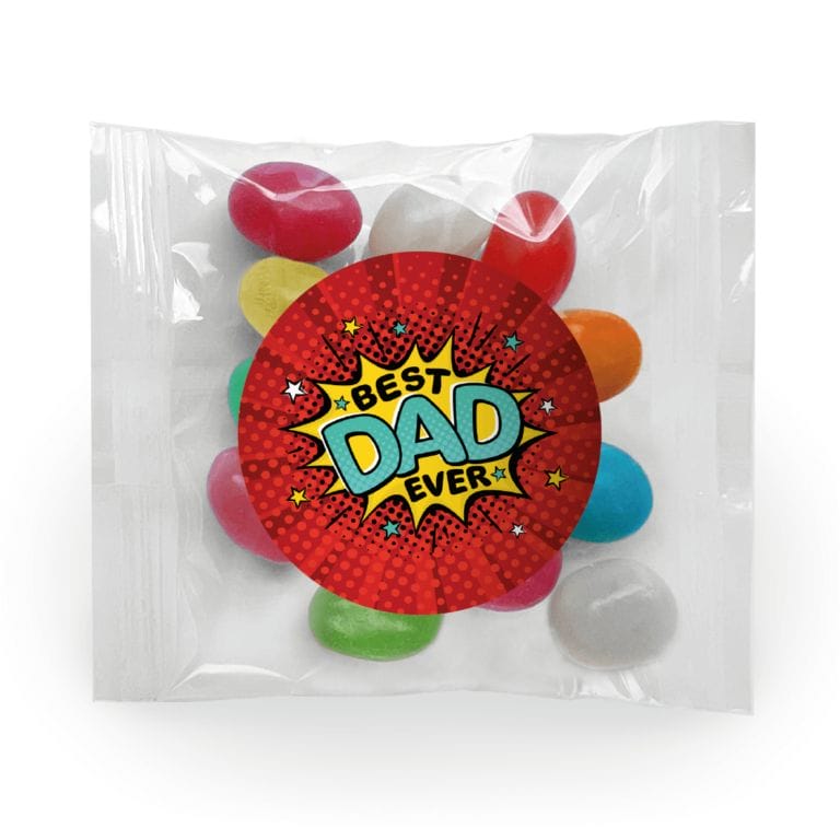 Fathers Day Comic Style Custom Jelly Bean Bags
