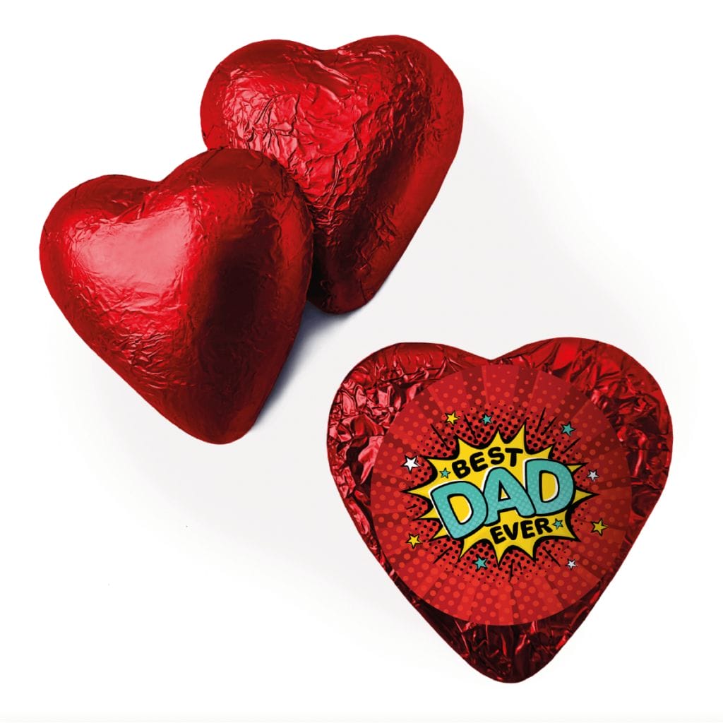 Shop for Best Dad Ever's Red Foil Heart - Australia