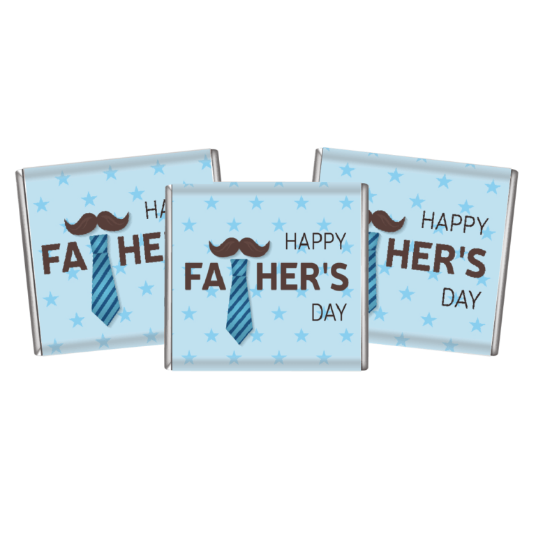 Tie & Moustache Fathers Day Petite Premium Chocolate Favours