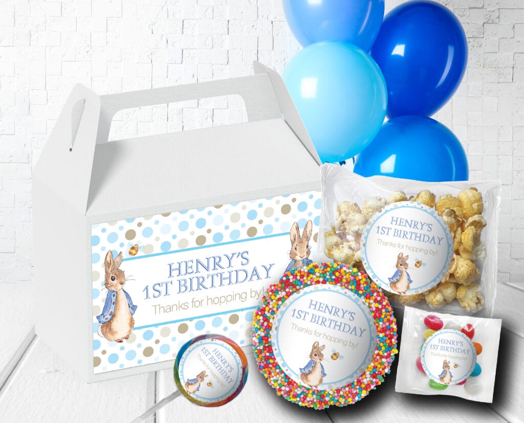 Shop for peter rabbit blue custom party lolly box pack - Australia