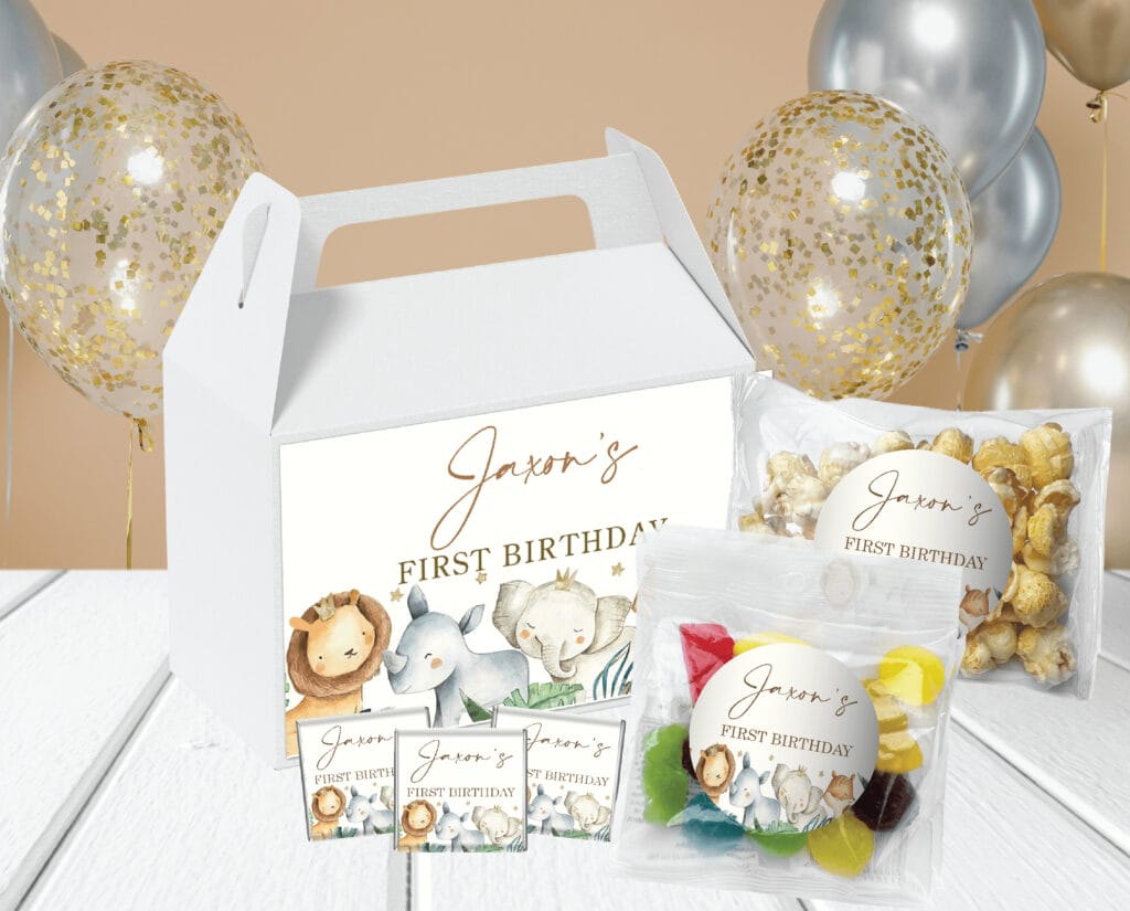 Shop for baby animals' custom kids' birthday party lolly box pack - Australia
