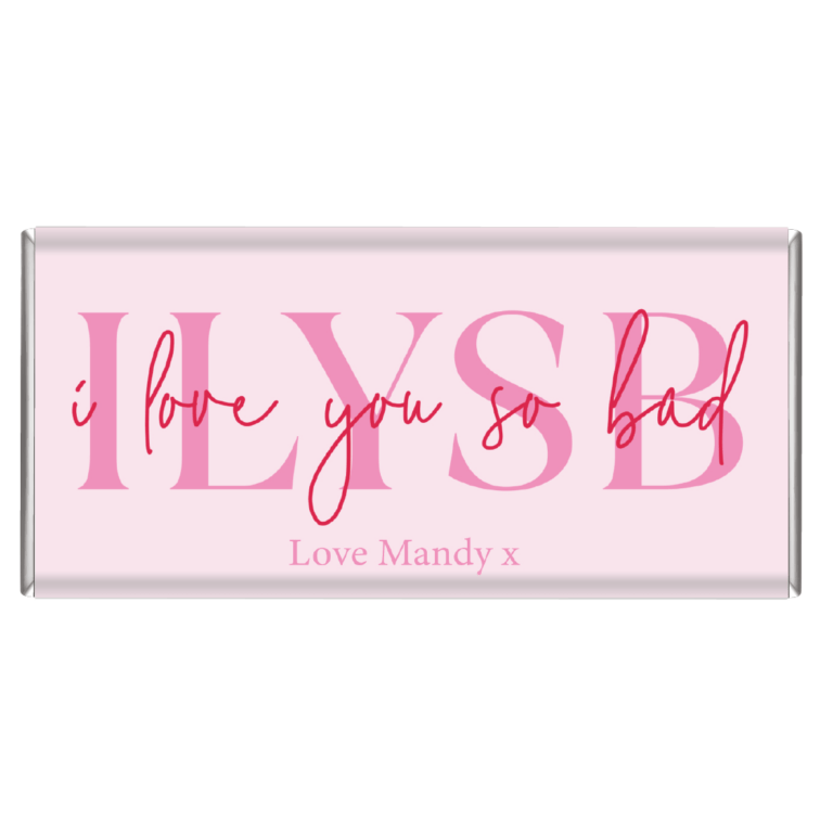 I Love You So Bad Valentines Custom Chocolate Bars