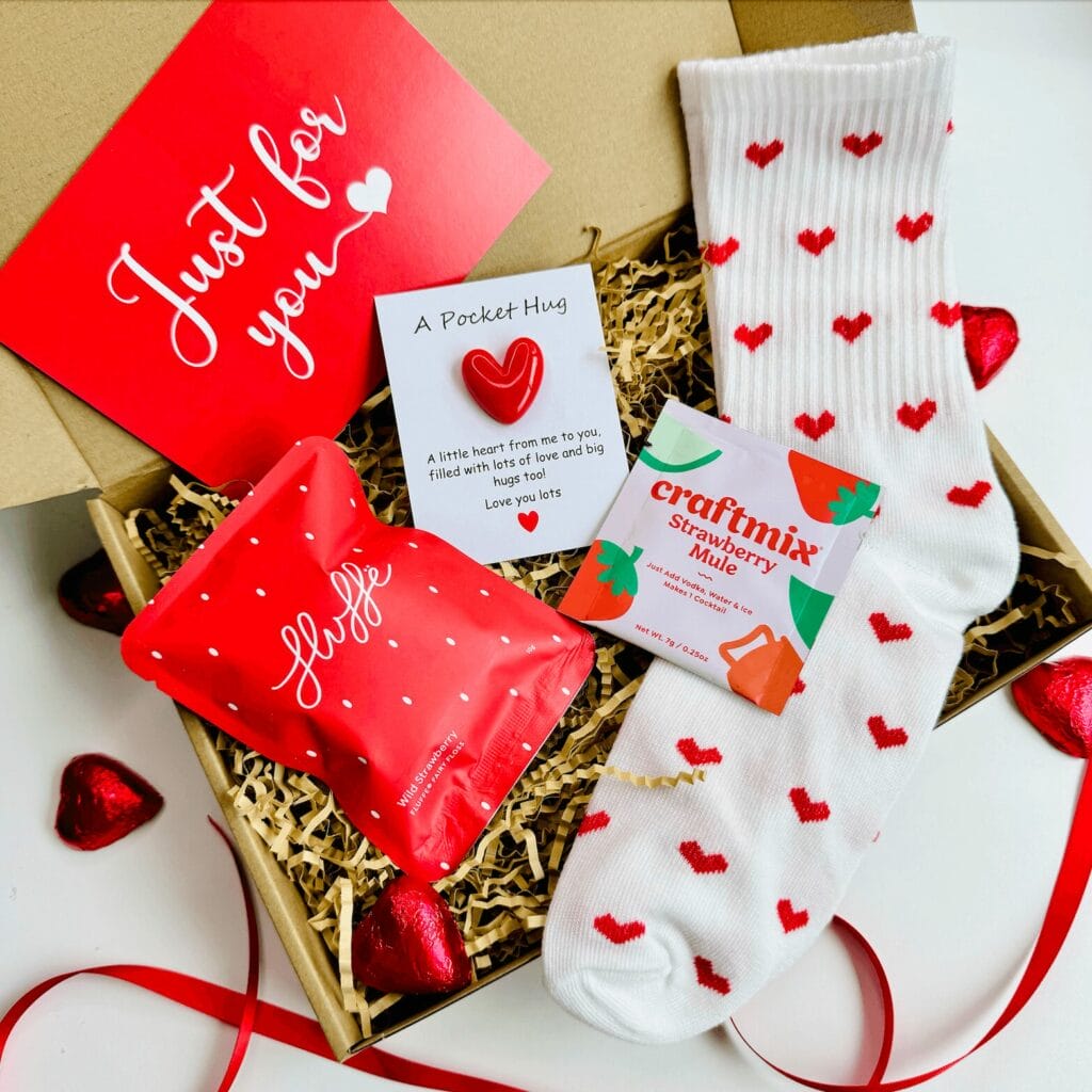 just for you red love box
