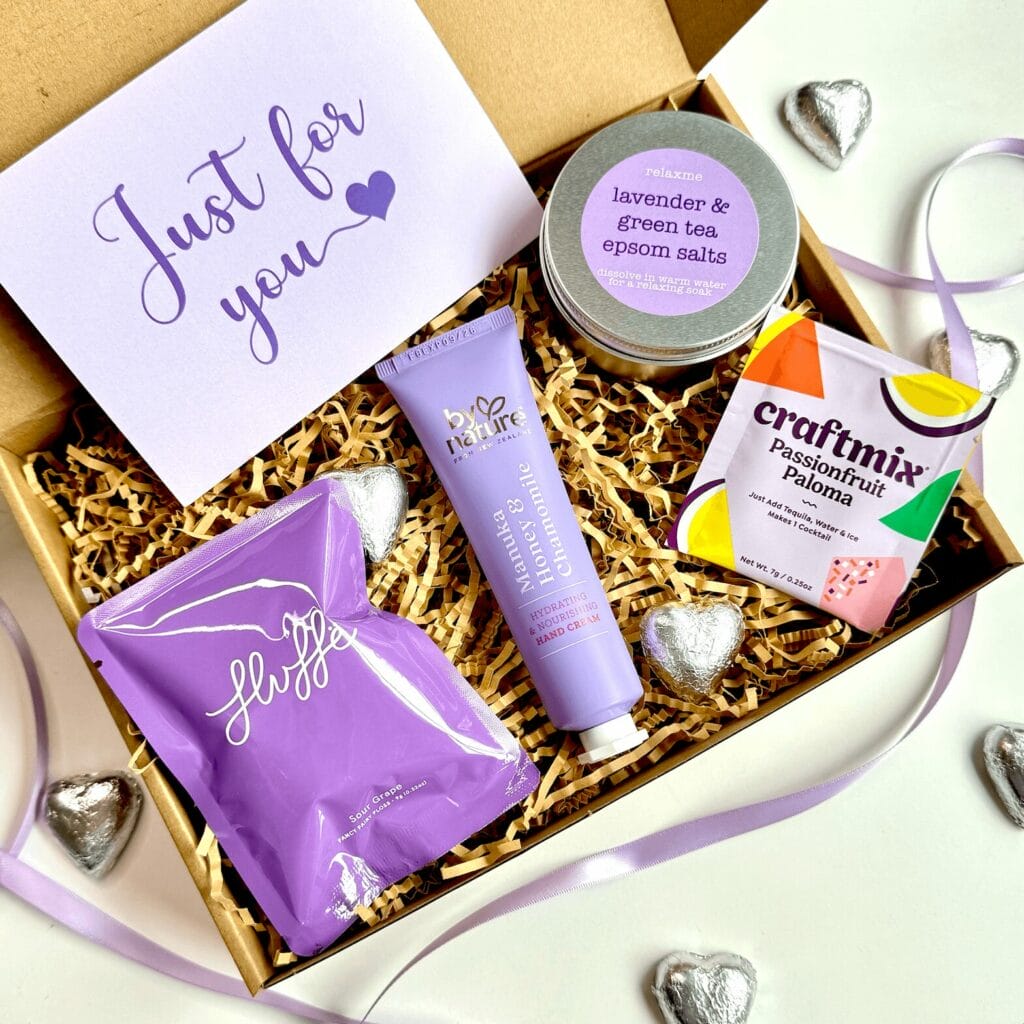 just for you purple box