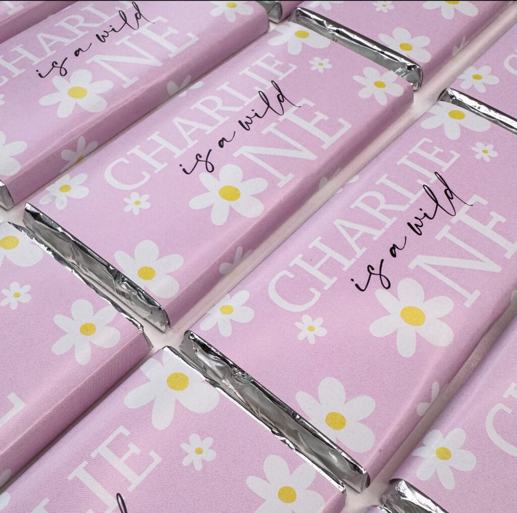purple daisy chocolate bars