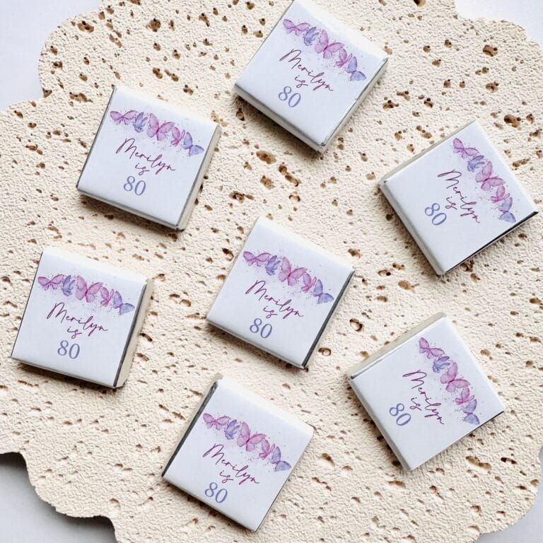 Pink & Purple Butterflies Petite Chocolate Favours