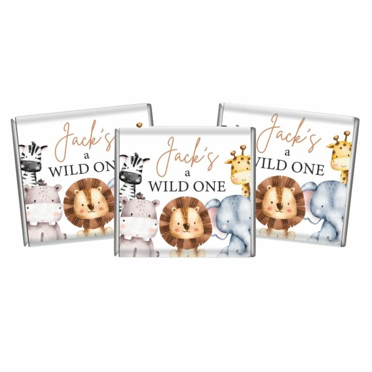 Safari Animal Party Petite Chocolate Favours