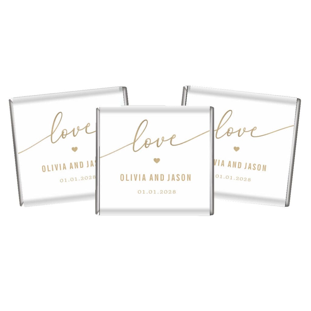 white love petite chocolates