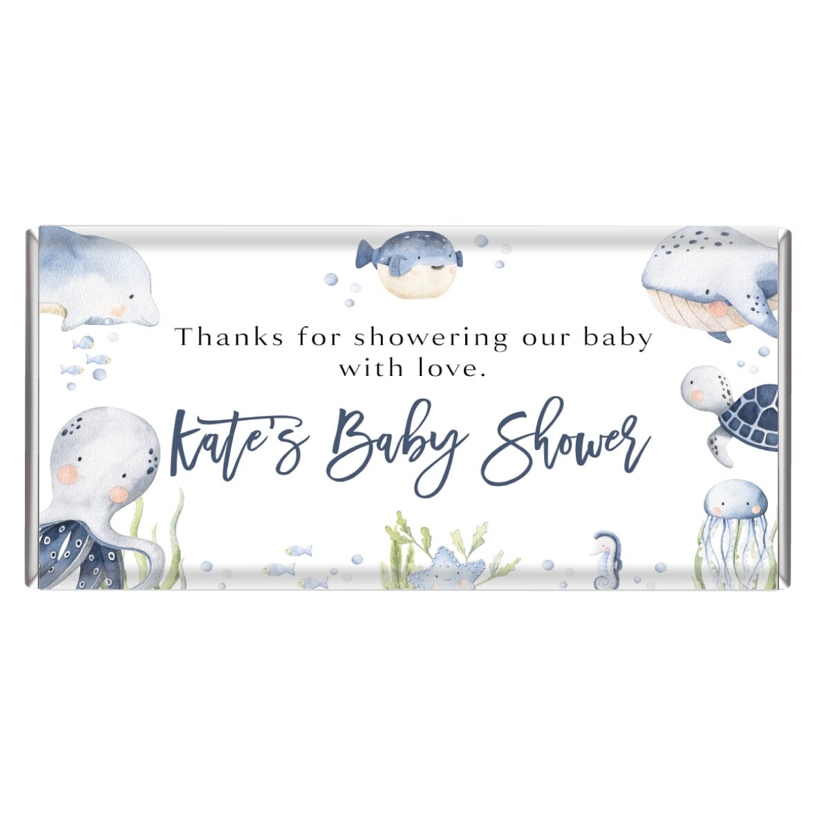 under the sea personalised chocolate bar favours (copy)