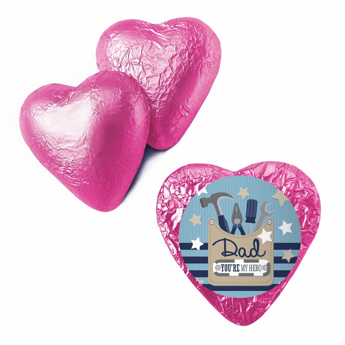 fathers day tools pink heart